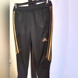 Adidas Athletic Joggers Gold and Black